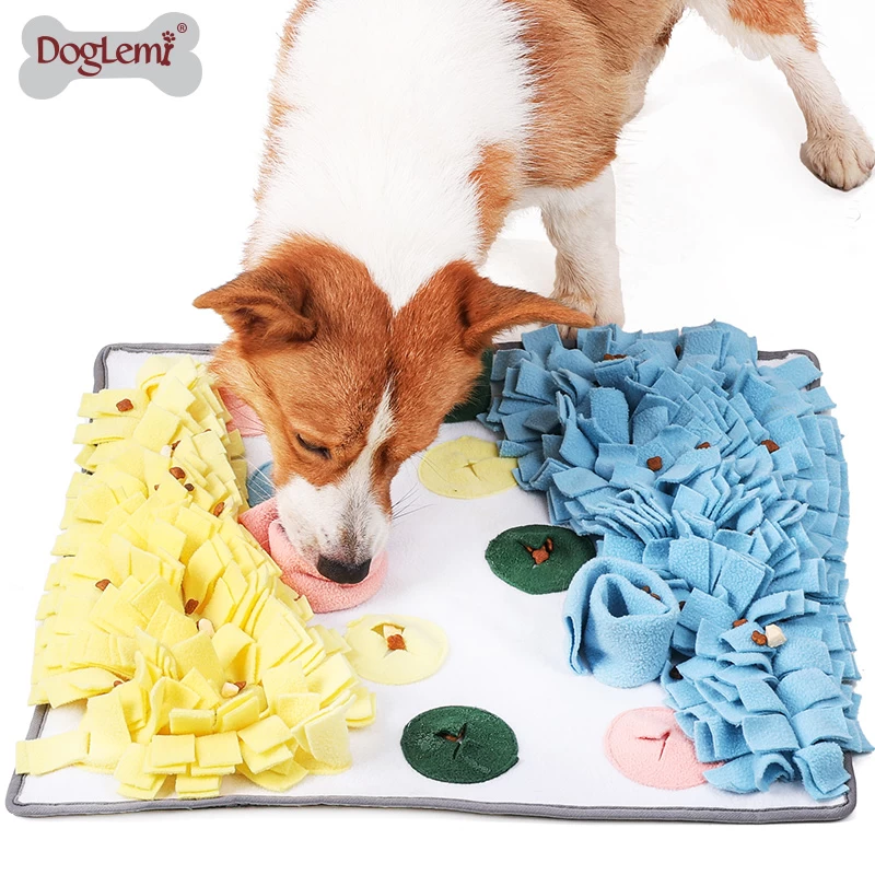 Diseño fresco Snuffufe Mat Dog Pet Feeding Mat, esteras de juguetes de perros interactivos duraderos, Manta de tazón para mascotas