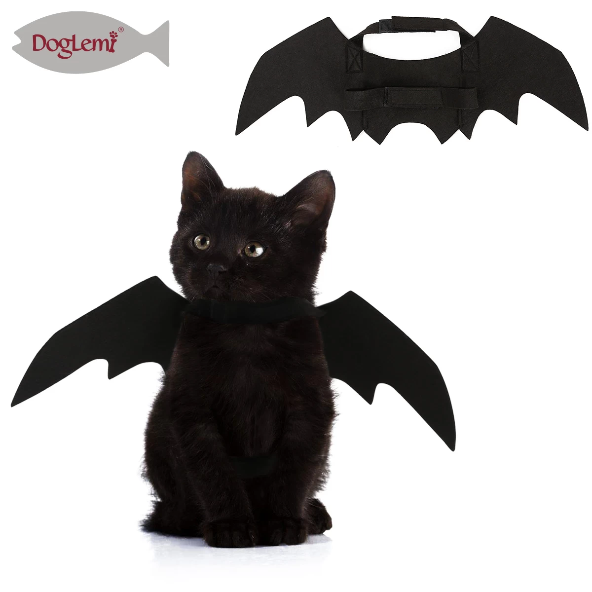 Alas de murciélago mascota Halloween
