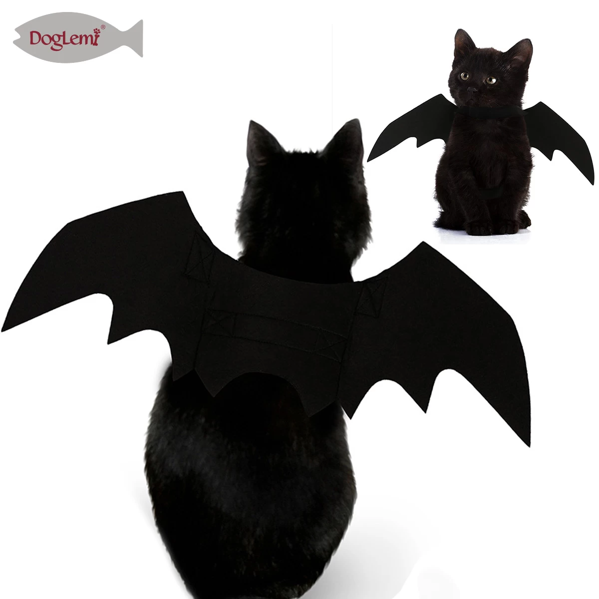 Alas de murciélago mascota Halloween