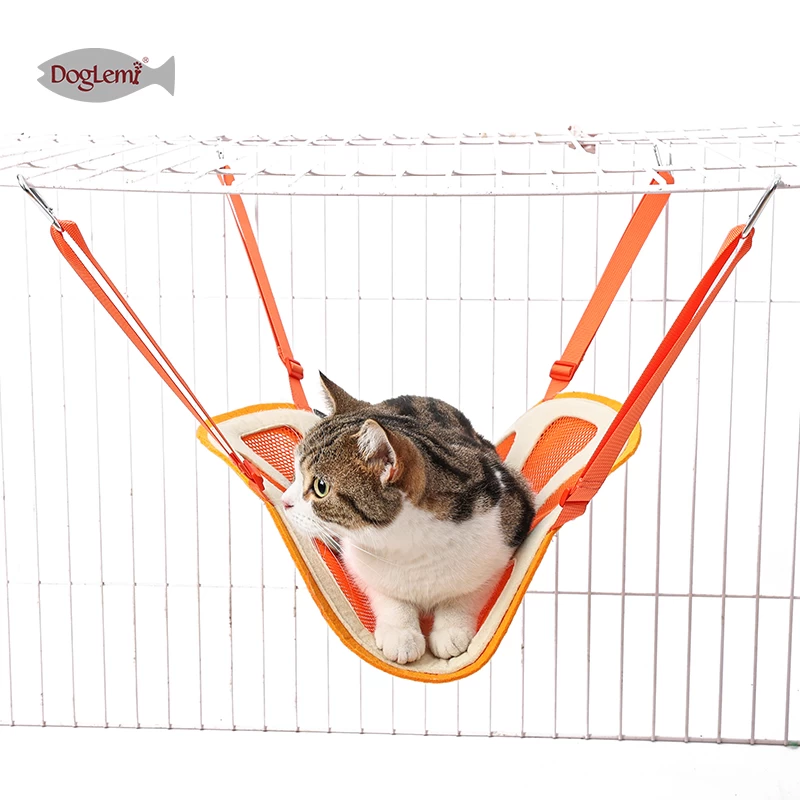 Lit de chat suspendu Crochet Cat Mi Mi Mi Mi-Hinden Cage avec SwiftCut Suspending Cage respirante avec fil de soleil suspendu nid