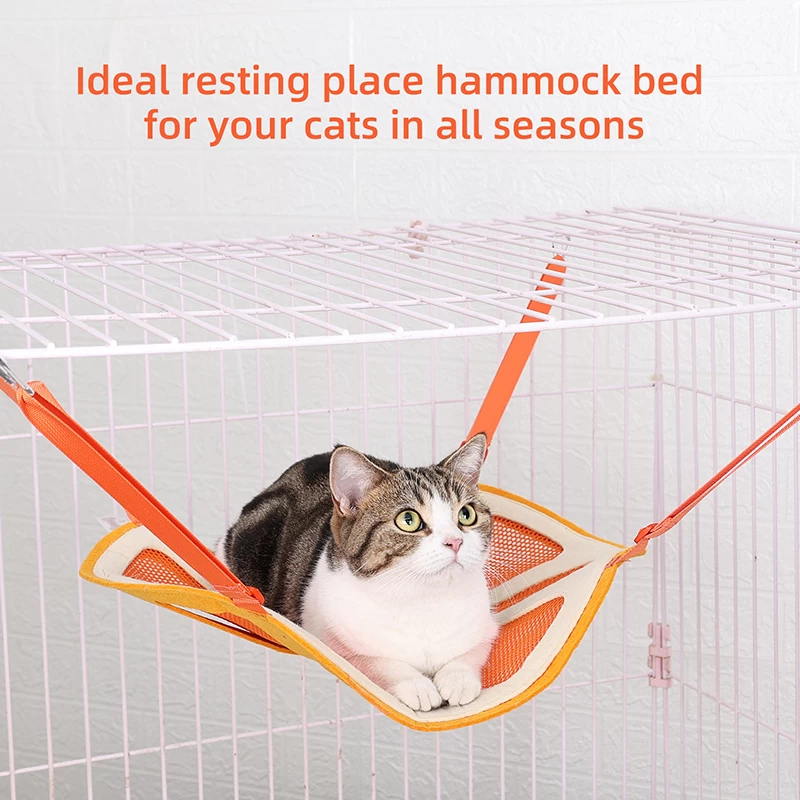 Кровать для кошек, висит стол крючков Cat Mi Mid Hinden Cage с SwiftCut, висящая дышащая клетчатка с солнечной пряжей, висит гнездо