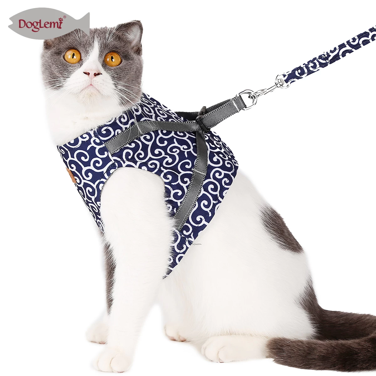 Flower Design Cat Harness Set