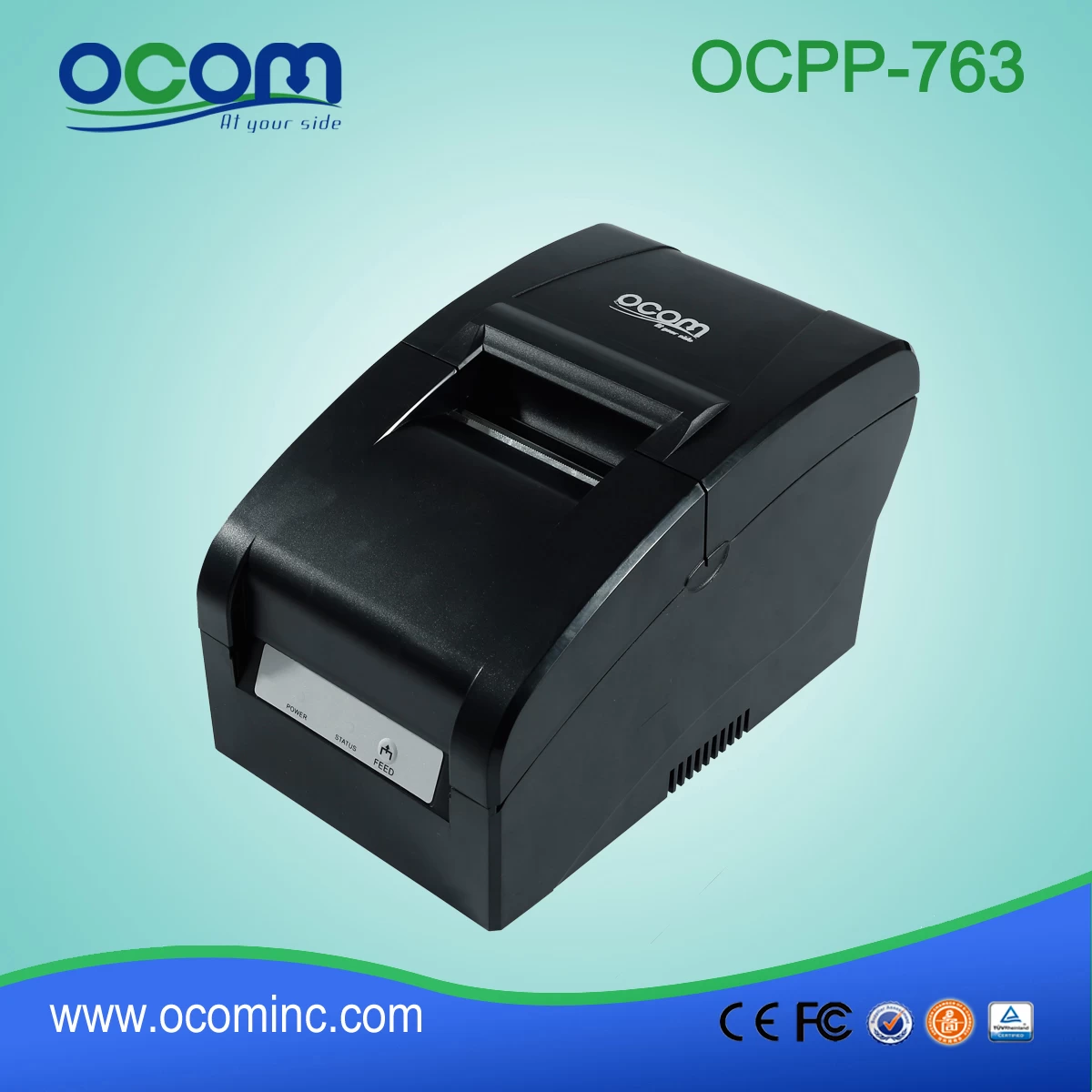 OCPP-763 Mini Impact Dot Matrix Printer With Width Paper Size For Cash Register