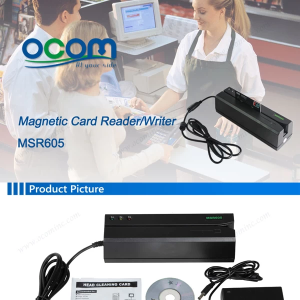 USB Lecteur/enregistreur à bande magnétique MSR605 de l'encodeur