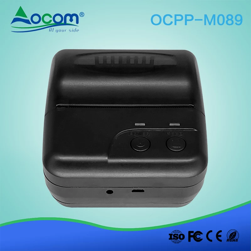 OCPP-M086) noir usb bluetooth pos mini imprimante thermique