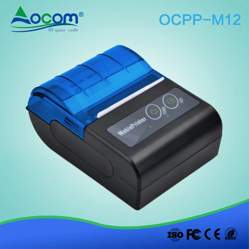 Pequeño organizar equilibrio OCPP-M12) Mini Impresora térmica portátil de 58mm Bluetooth