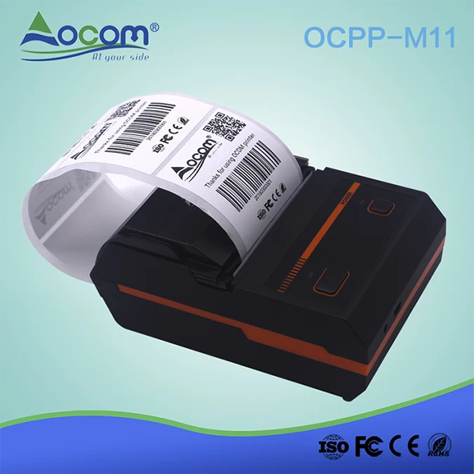 OCBP - M18) Imprimante d'étiquettes thermique portable mini-autocollant POS  USB