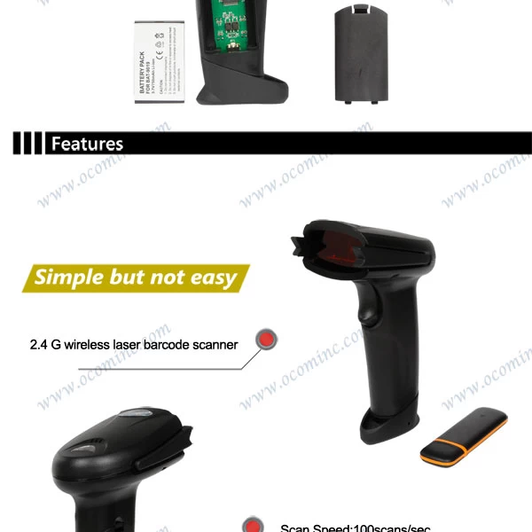 Wireless Laser Barcode Scanner  Laser Barcode Scanner wireless barcode scanner