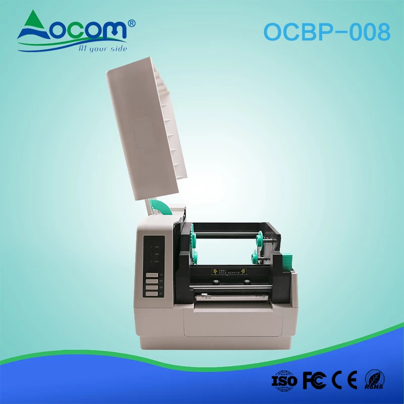 (OCBP-008) China rugged heavy duty desktop sticker paper thermal label barcode printer