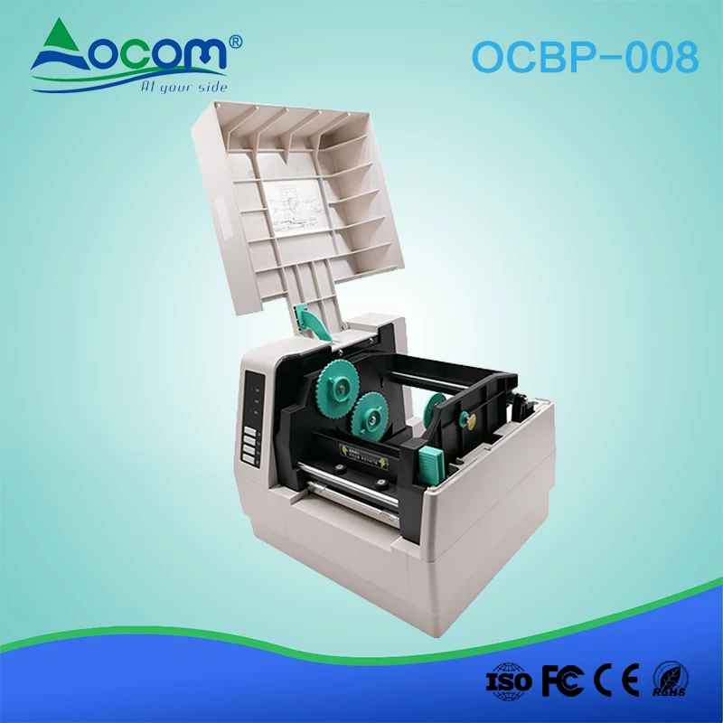 (OCBP-008) China rugged heavy duty desktop sticker paper thermal label barcode printer