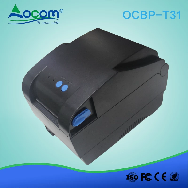 (OCBP-T31)3 inch direct thermal barcode printer adhesive label sticker