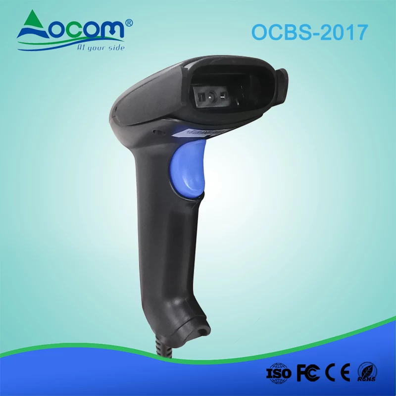 OCBS-2017 barcode scanner 2d compatible with barcode on screen multi special function setting