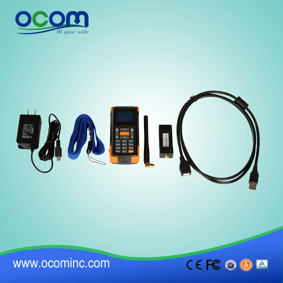 (OCBS -D005) 433Mhz ميني ماسح الباركود اللاسلكي مع الشاشة