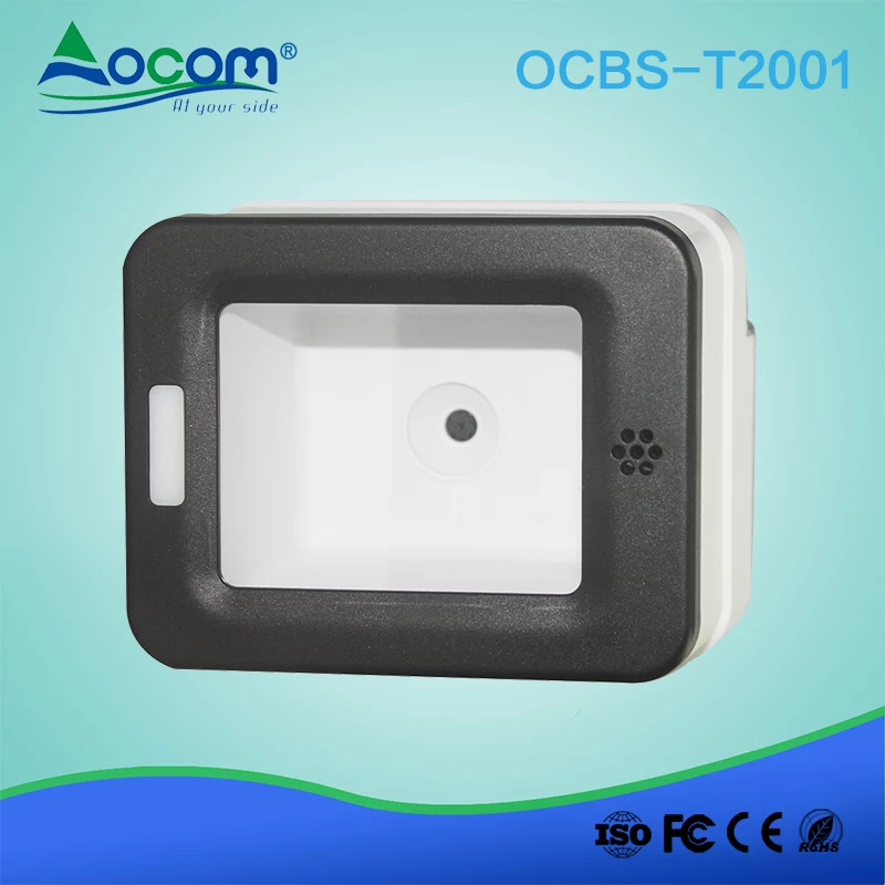 (OCBS -T2001) Scanner di codici a barre 1D / 2D a rilevamento automatico a lunga portata per pagamento su schermo mobile