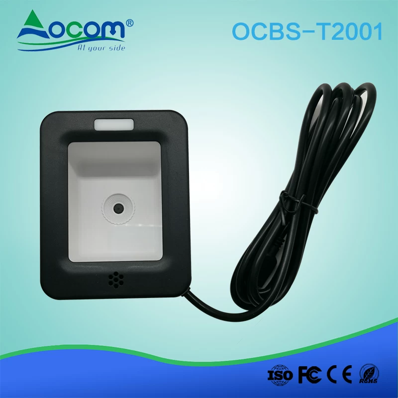 (OCBS-T2001)Supermarket Desktop CCD QR codes Barcode Scanner