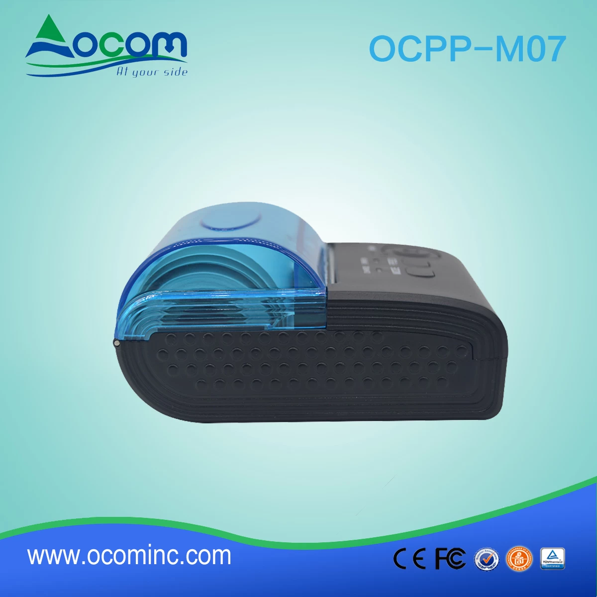 OCPP -M07) Mini imprimante à reçu thermique 58mm avec support pour