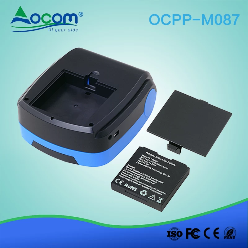 (OCPP -M087) 80mm الروبوت قرص صغير محمول الجيب رمز الاستجابة السريعة طابعة تذكرة حرارية