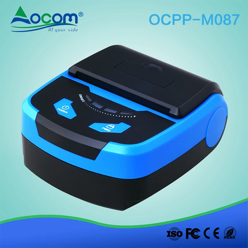 (OCPP -M087) 80mm البسيطة المحمولة المحمولة بلوتوث استلام الطابعة الحرارية