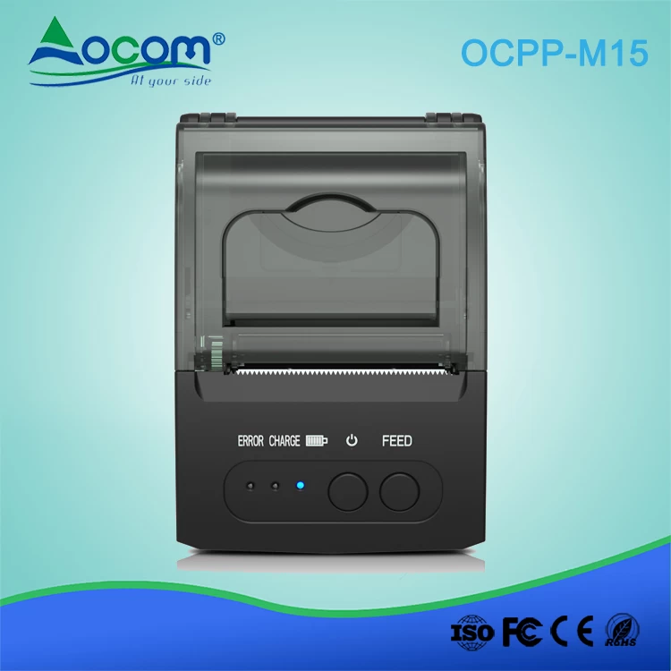OCPP-M15 ticket small portable mini pocket thermal printer Support USB Port Charging