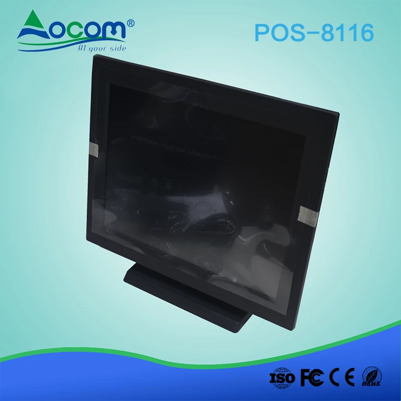 (POS-8116) China made low cost 15 Inch All In One Touch screen POS Terminal