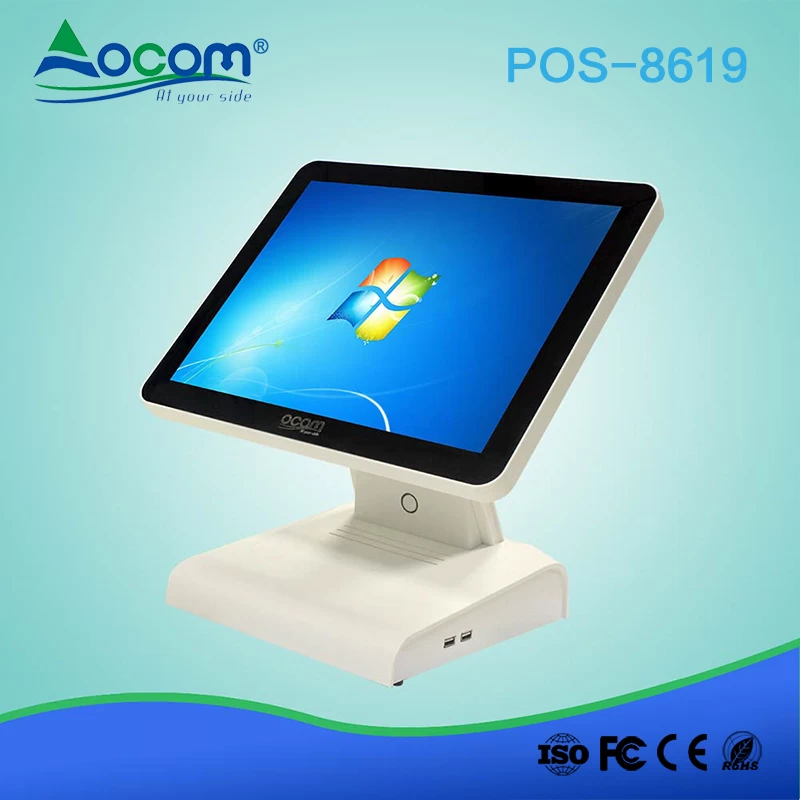 (POS-8619)Windows OS touch screen all in one pos cash register