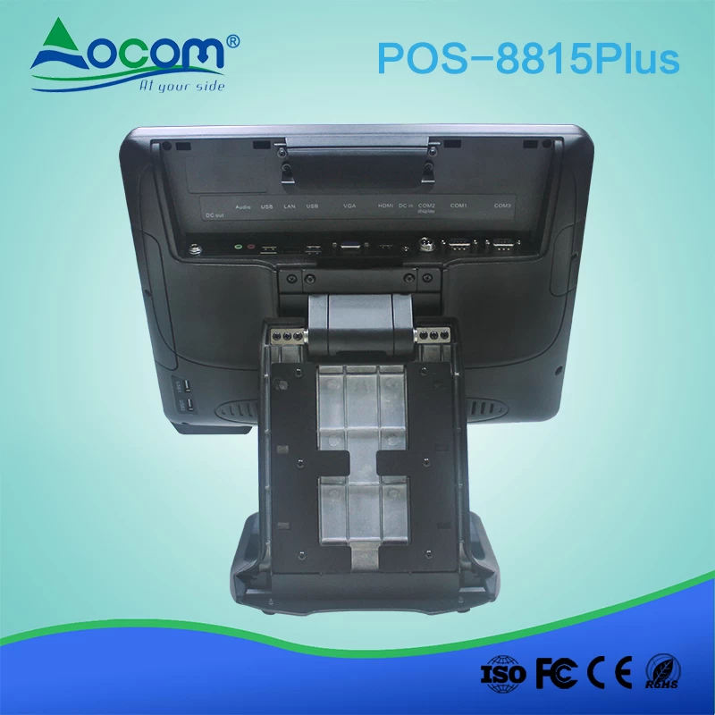 (POS -8815Plus) Ordinateur de bureau POS tout-en-un avec base en aluminium