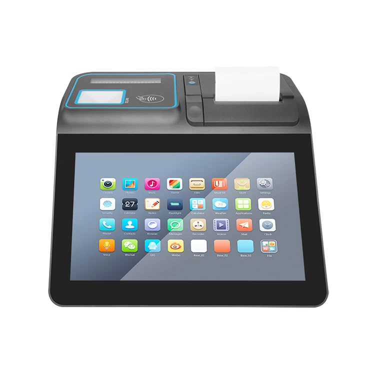 (POS-M1106) 11.6 Inch Android/Windows Touch Screen POS System with Printer, Scanner, Display, RFID and MSR