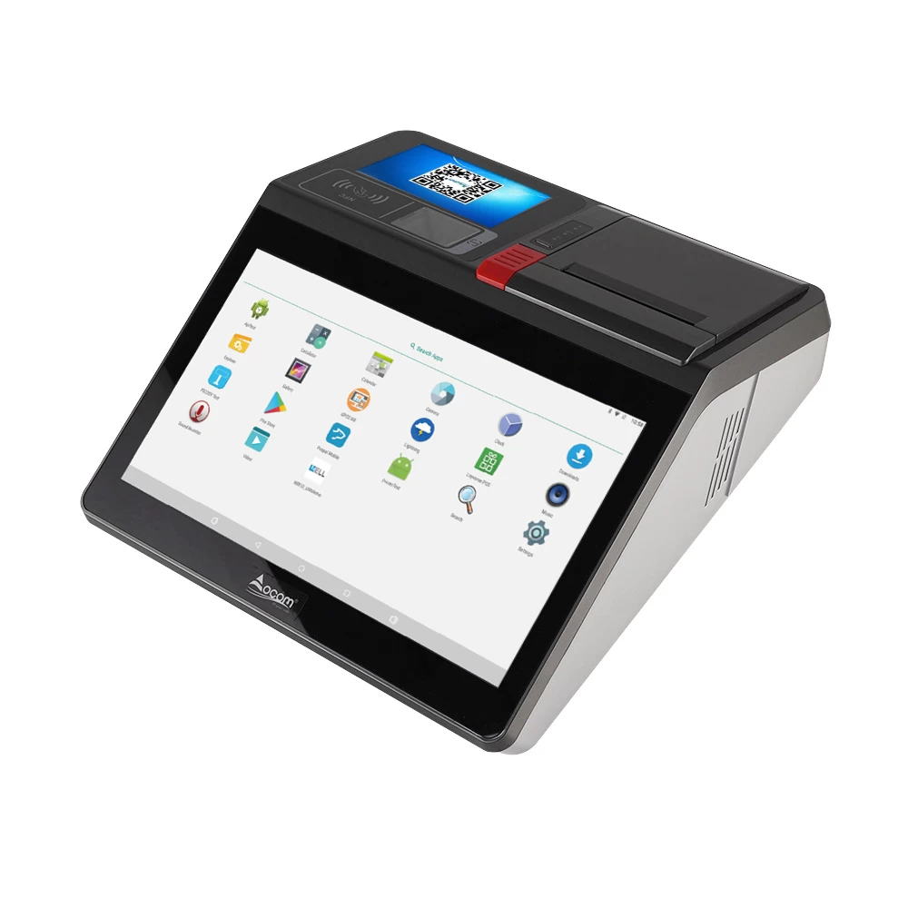 China ( POS -M1162-W/A) 11.6 Inch All In One Android/Windows  POS  terminal with Printer, Scanner, Display and RFID fabrikant