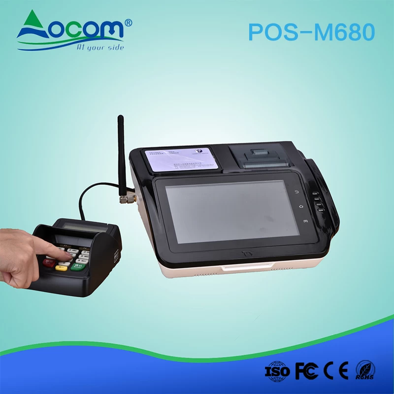(POS-M680) 7" Android POS terminal with Thermal Printer
