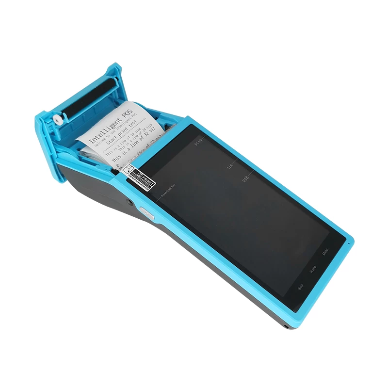 POS-Q5/Q6) Portable Android POS Terminal avec imprimante thermique 58 mm
