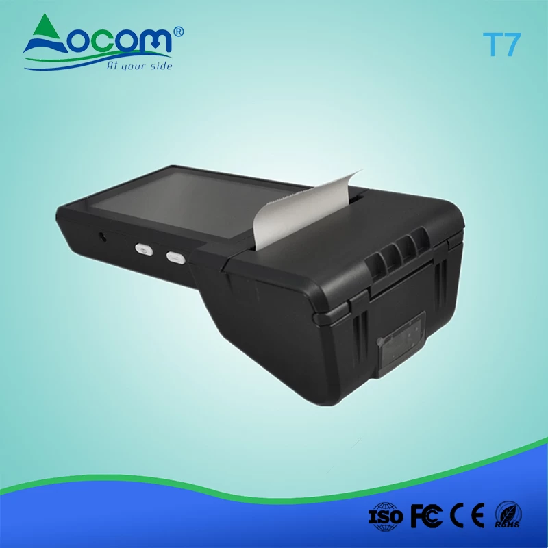 (POS -T7) المحمولة الروبوت POS محطة مع 5600mAh الخليط ذات قدرة عالية
