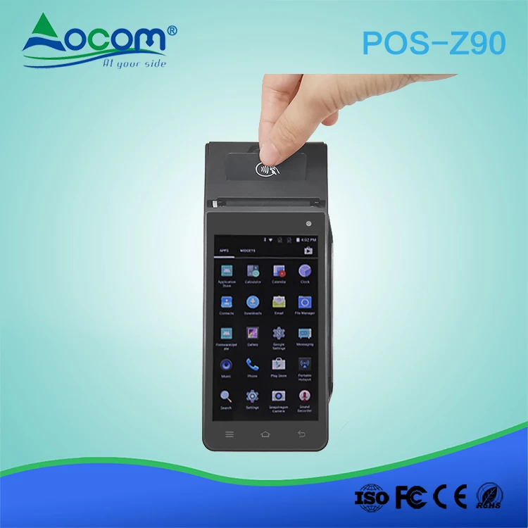 (POS-Z90) 5.0-inch handheld Android 7.1 POS terminal with EMV certification