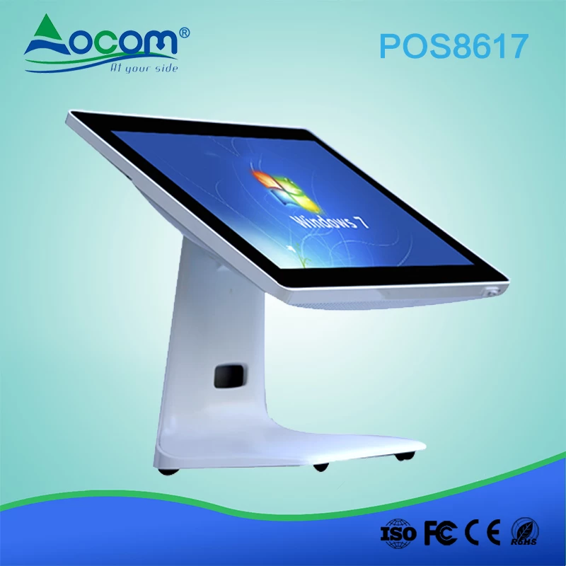 (POS8617)Electronic supermarket cash register pos machine with dule screen