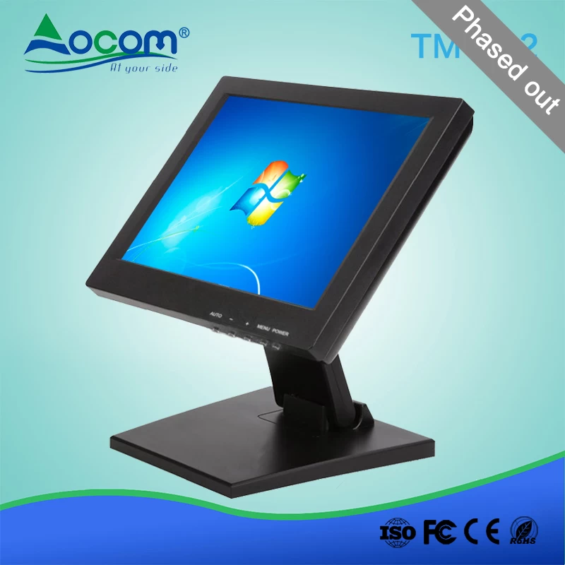 (TM1202) 12.1'' Touch Screen POS monitor with folding base