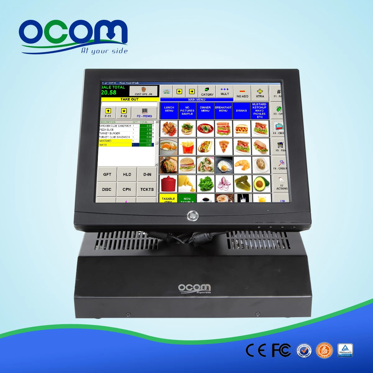 12 Inches All-In-One Touch Screen Cash Register POS8812