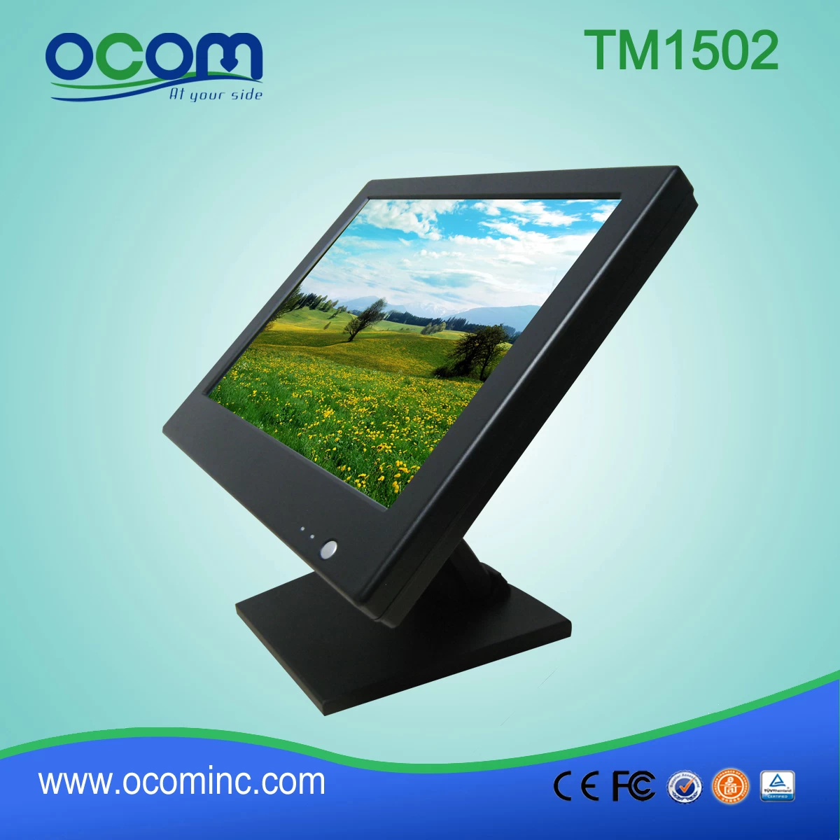 15" 4-wire Resistive Touch Screen POS Monitor