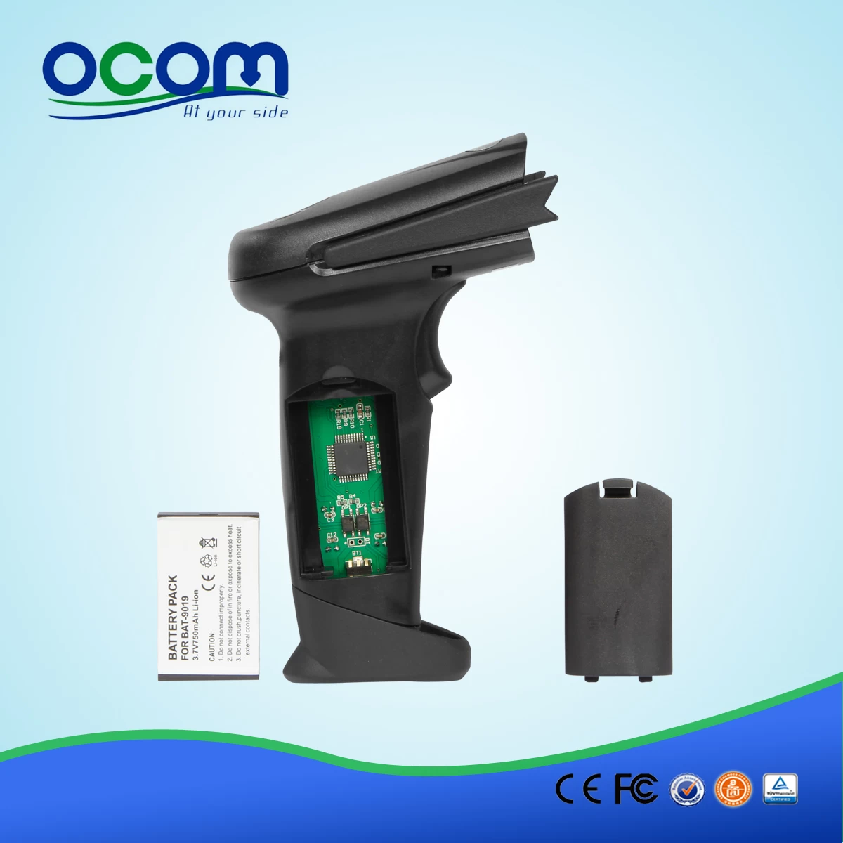 1D Bluetooth handheld wireless barcode scanner for pos system