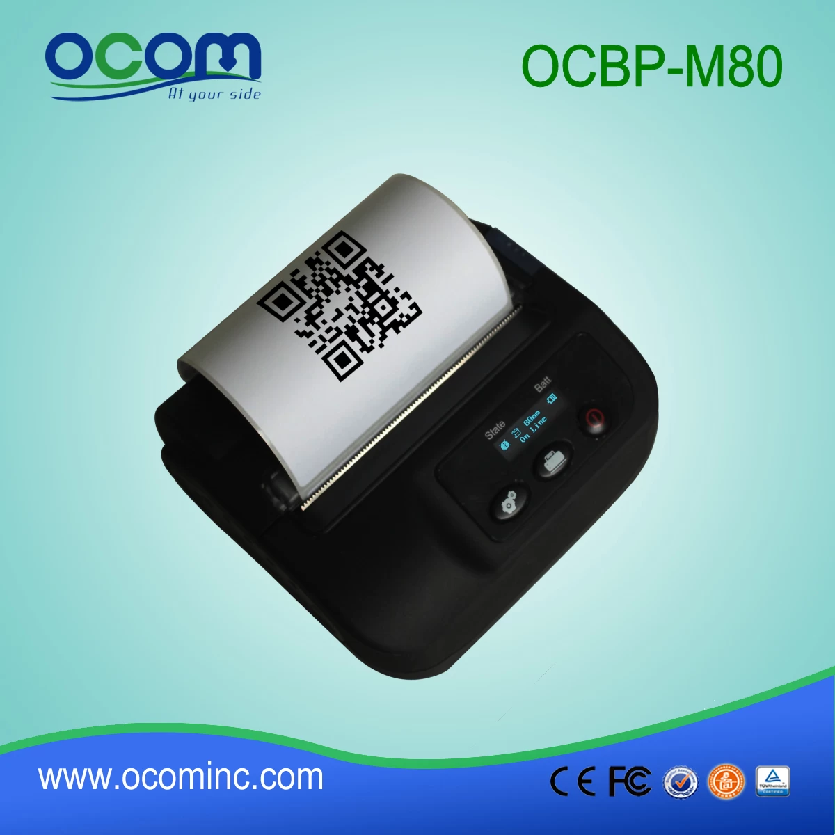 (OCBP-M80) Bluetooth  Portable Barcode Thermal Label Printer