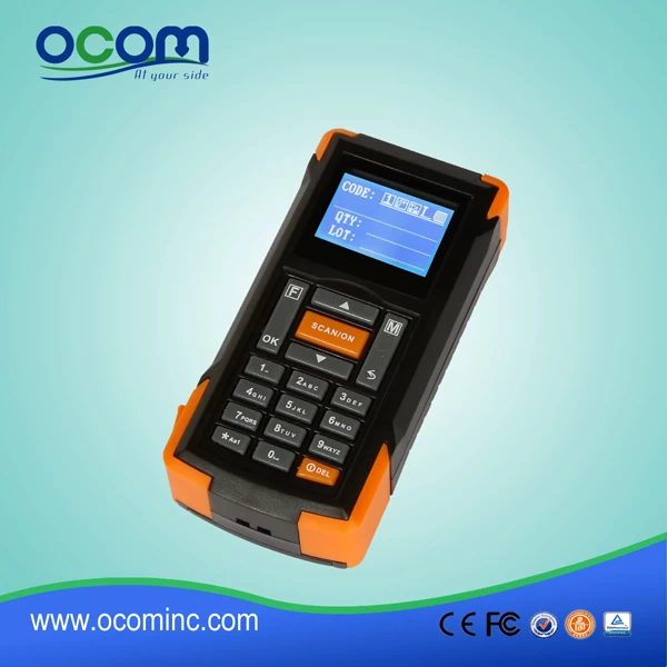 433Mhz Mini Wireless Barcode Scanner with Display and Memory in China