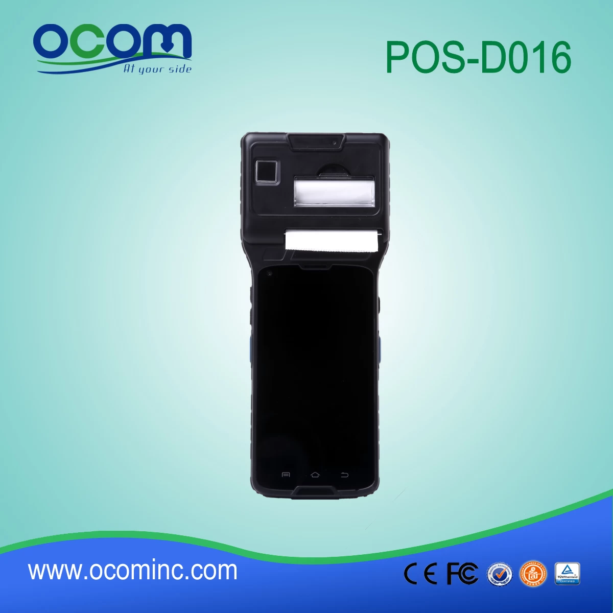 5'' Touch Screen Pos Terminal with 3G(WCDMA)+ WIFI+BT+ GPS+ camera+ thermal printer+ NFC (OCBS-D016)