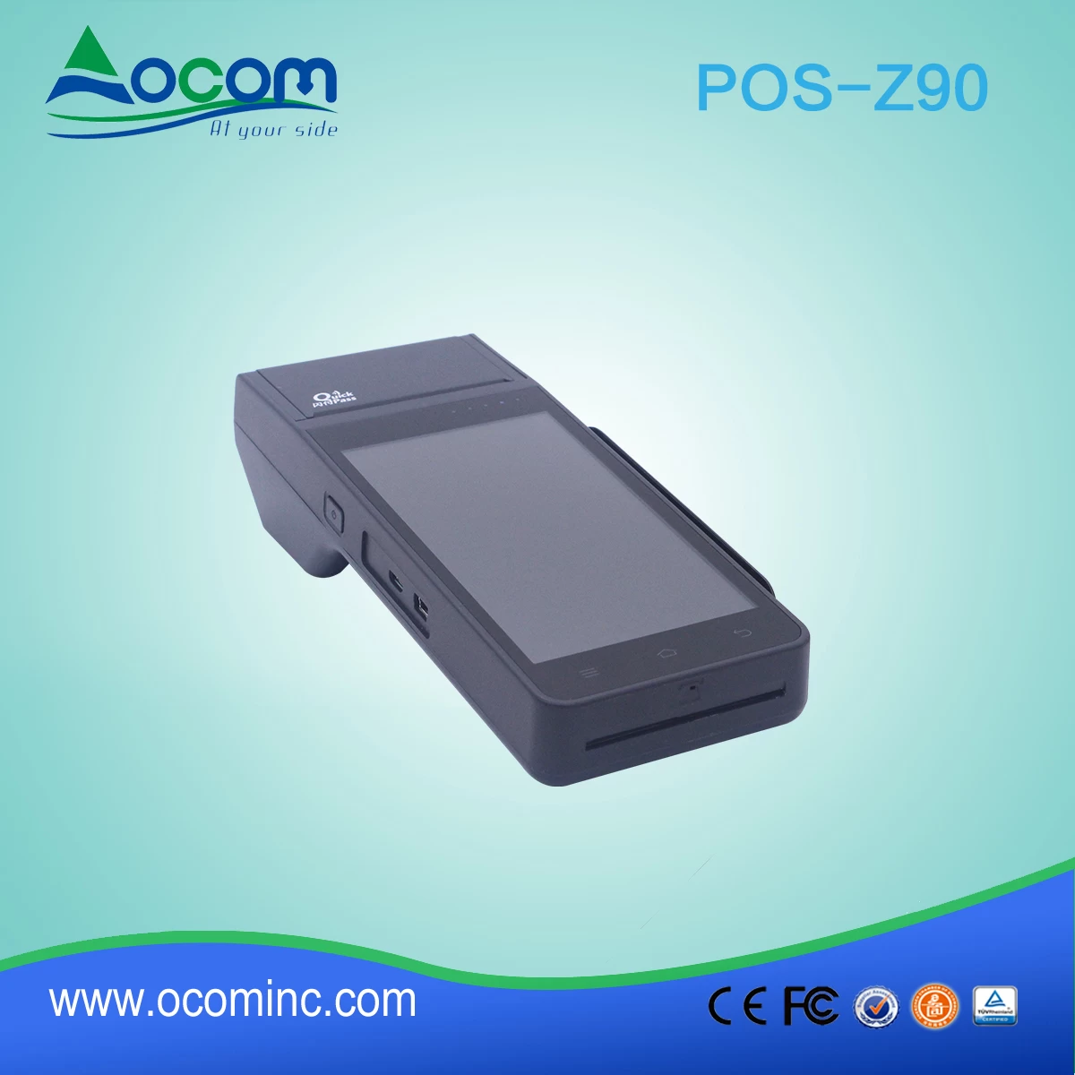 5.0 inches Bank NFC android pos terminal with thermal printer