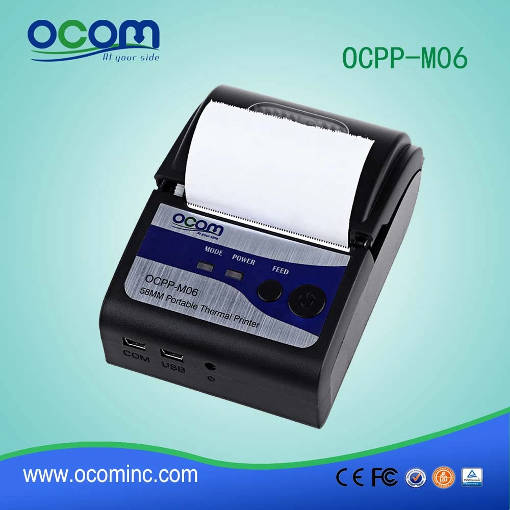 58mm mini portable bluetooth mobile printer for android and IOS (OCPP-M06)