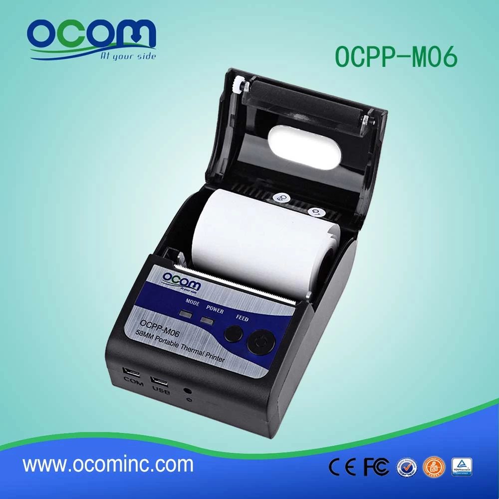 58mm mini portable bluetooth thermal android printer for POS (OCPP-M06)