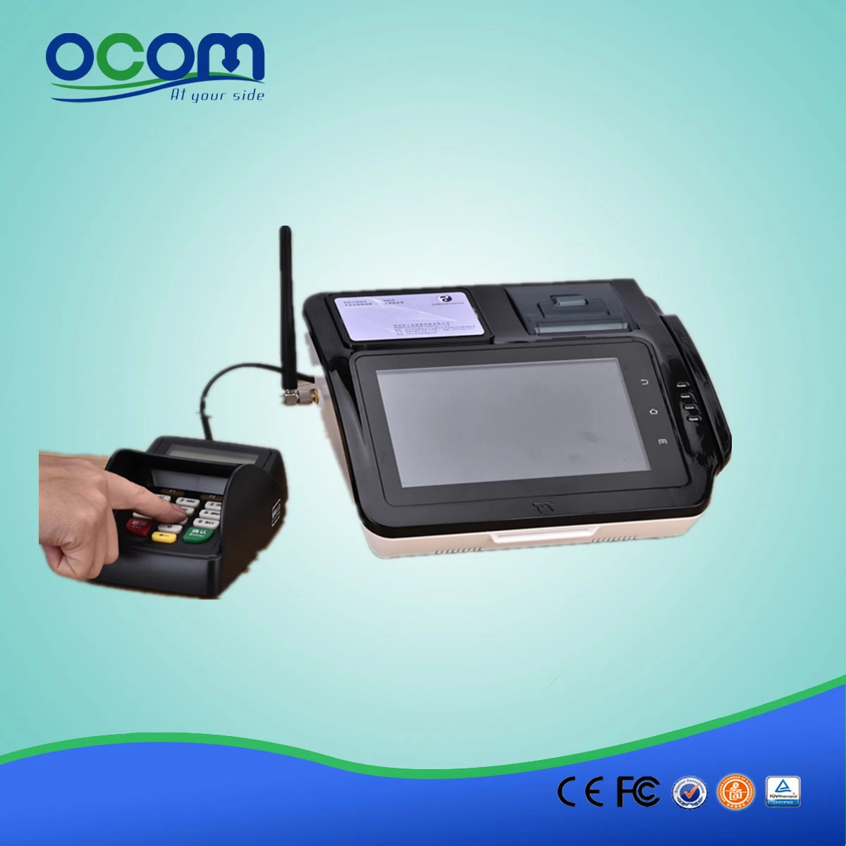7" NFC android touch screen pos machine price