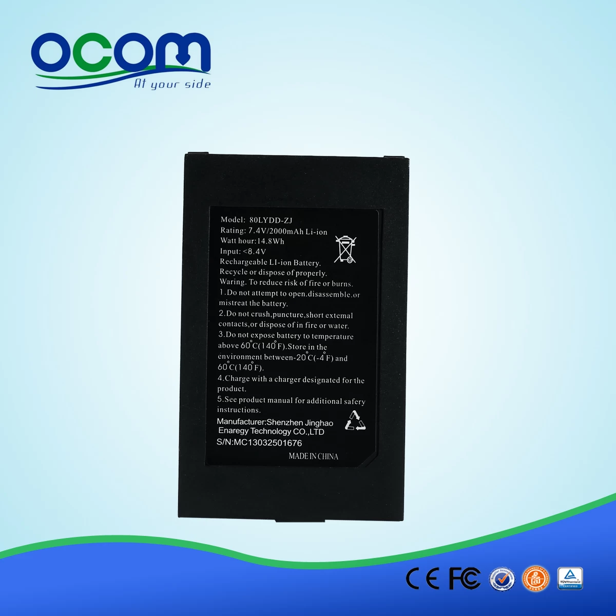 (OCPP-M082) Android IOS Java Windows Supported 80mm Mini Portable Bluetooth Receipt Printer