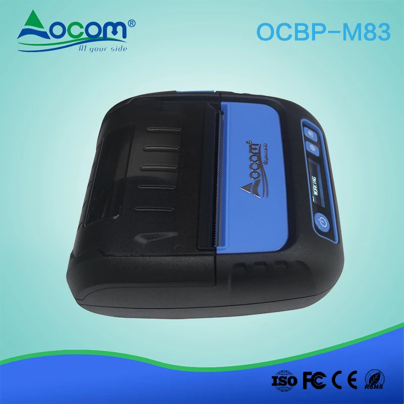 80mm Bluetooth Printer Thermal Android iOS Label Printer with Rechargeable Battery