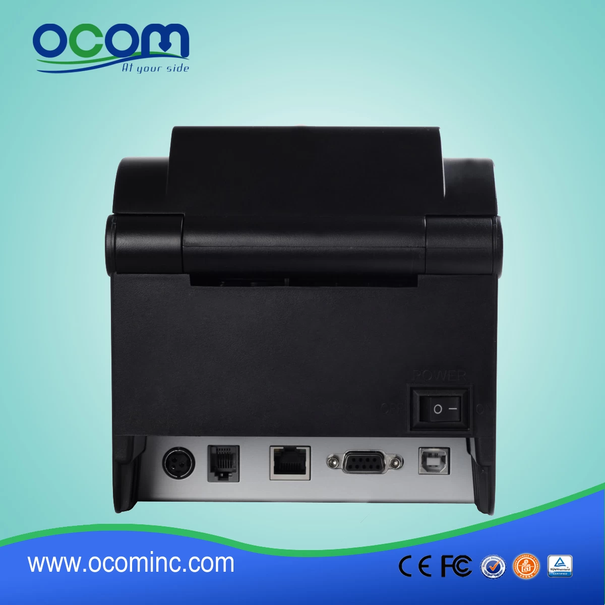 80mm Direct Thermal Barcode Label Printer, printed label (OCBP-005)