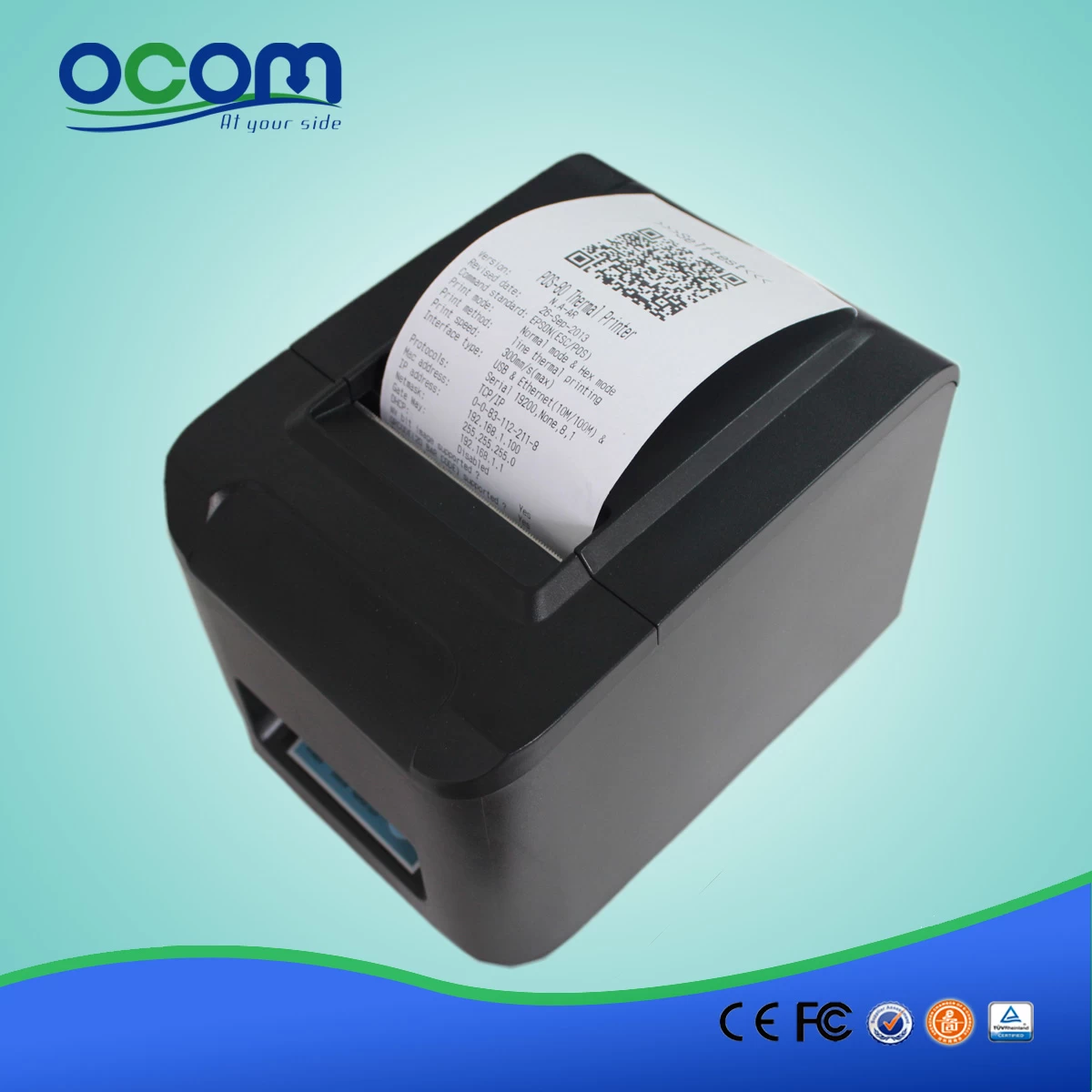 80mm High Speed Pos Thermal Receipt Printer with auto cutter