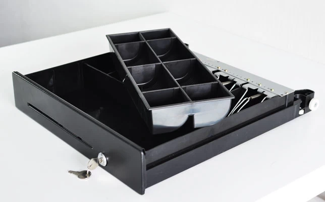 Adjustable Bills and Coin Tray Electronic Cash Register Drawer