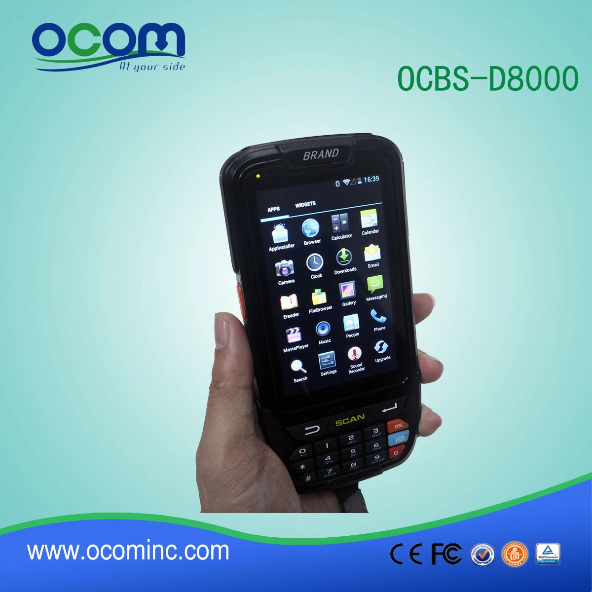 Android Multi-functional Industrial PDA  OCBS-D8000